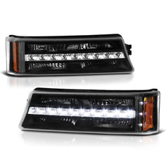 2003-2006 Chevrolet Silverado 1500 | 2500 | 3500 Black Corner Light