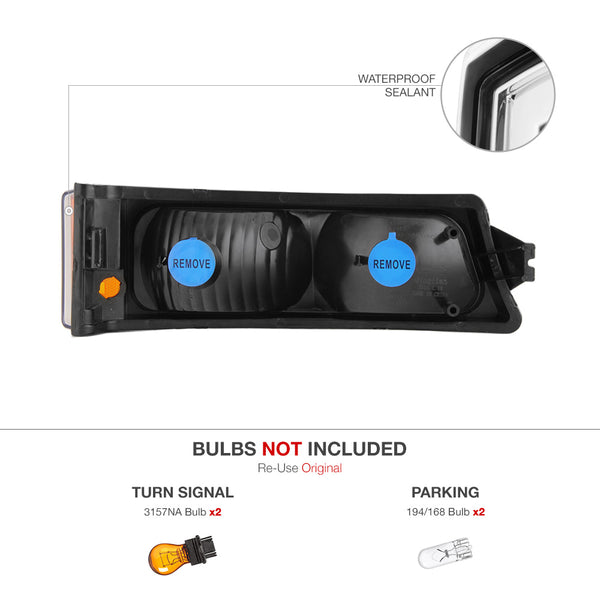 2003-2006 Chevrolet Silverado 1500 | 2500 | 3500 Chrome Corner Light