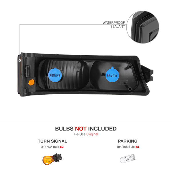 2003-2006 Chevrolet Silverado 1500 | 2500 | 3500 Smoked Corner Light