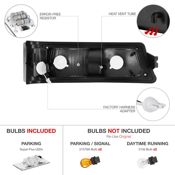 2003-2006 Chevrolet Silverado 1500 | 2500 | 3500 Chrome Corner Light