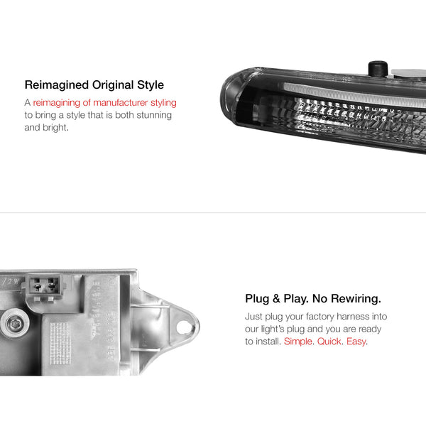 2008-2011 Porsche Cayenne Black Corner Light