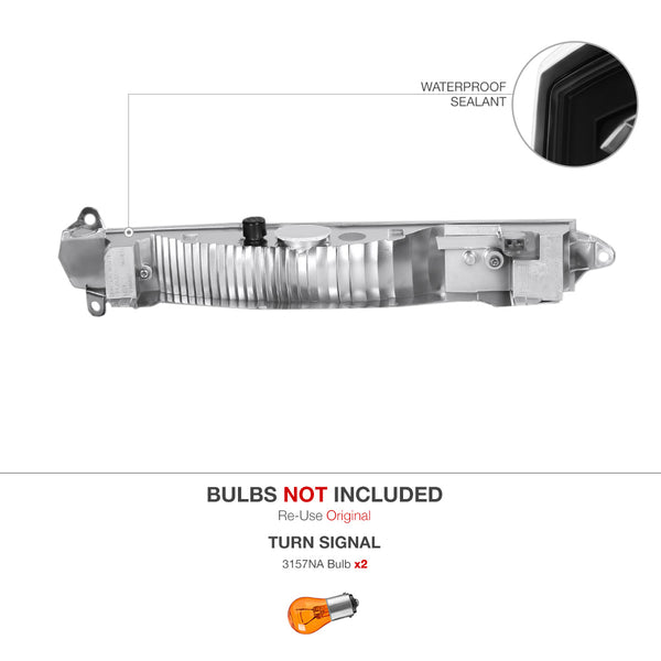 2008-2011 Porsche Cayenne Black Corner Light