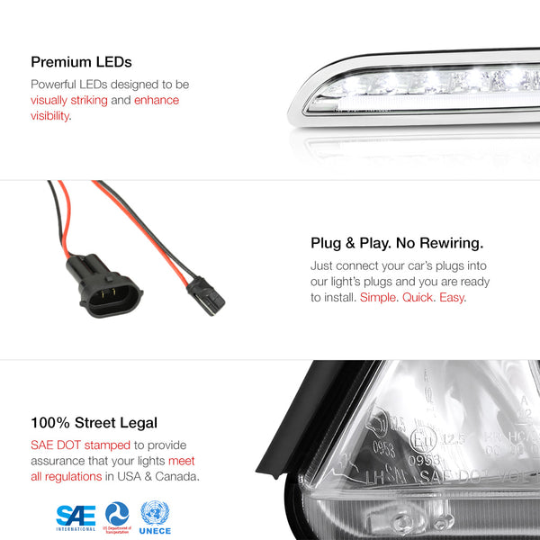 2005-2008 Porsche Boxster Chrome Corner Light