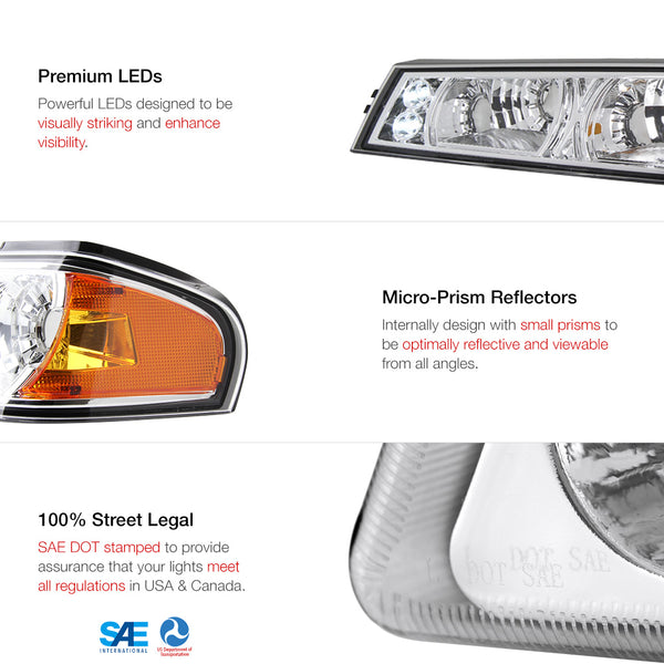 2004-2012 Chevrolet Colorado Chrome Corner Light