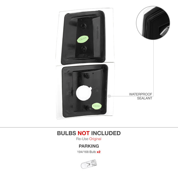 1994-2000 Chevrolet C/K Series 1500 | 2500 | 3500 Pickup Black Corner Light