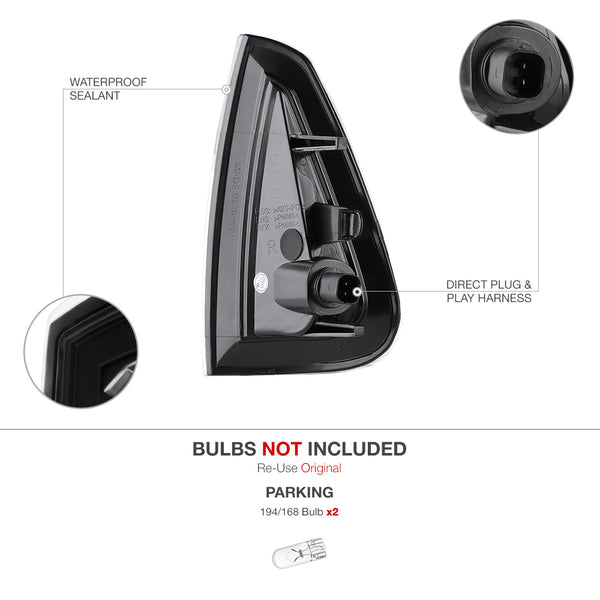 2006-2010 Dodge Charger Black Corner Light