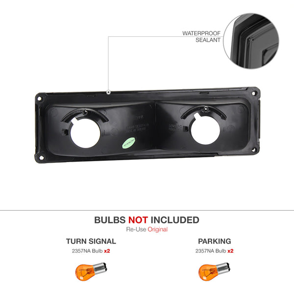 1990-2002 Chevrolet C/K Series 1500 | 2500 | 3500 Pickup Smoked Corner Light