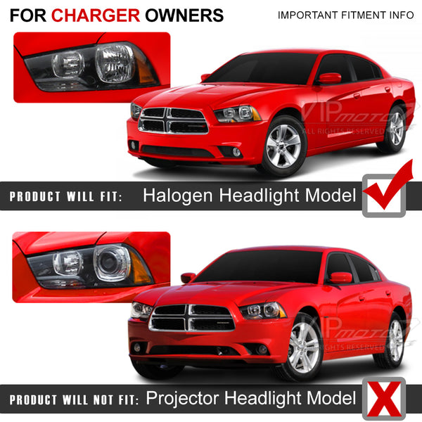 [Fiber Optic OLED Tube] Infinity Black Projector Headlights