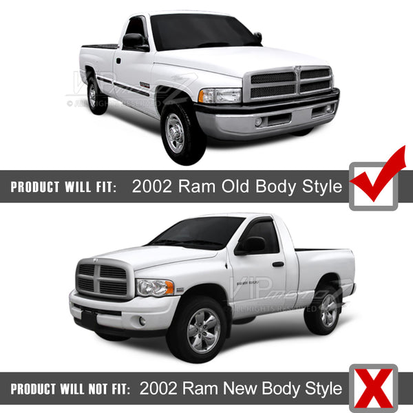 1994-2001 Dodge RAM 1500 Sinister Black Headlight