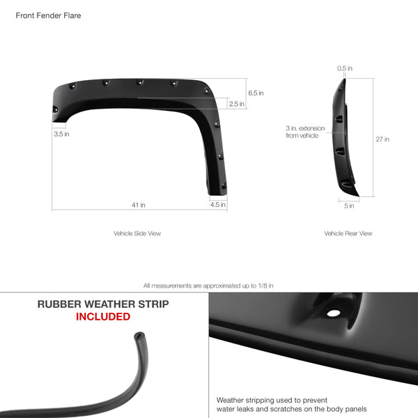 2007-2013 Chevrolet Silverado 1500 | 2500 | 3500 Fendor Flare