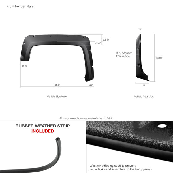2014-2016 Chevrolet Silverado 1500 Fendor Flare
