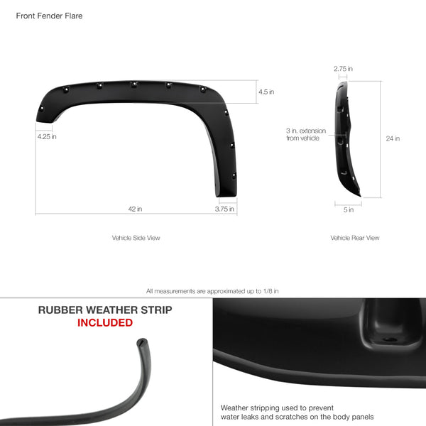 1999-2002 Chevrolet Silverado 1500 | 2500 | 3500 Fendor Flare