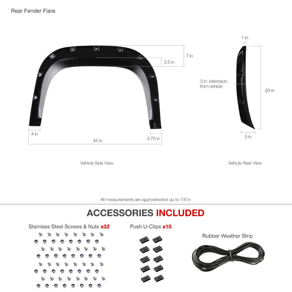 2007-2013 GMC Sierra 1500 Fendor Flare
