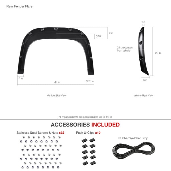 2007-2013 GMC Sierra 1500 Fendor Flare