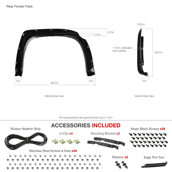 2014-2017 Toyota Tundra Fendor Flare