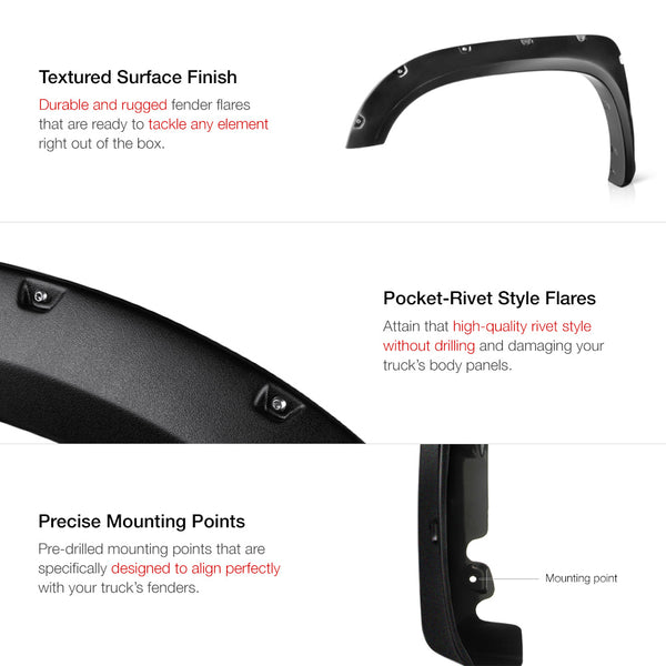 2014-2017 Toyota Tundra Fendor Flare