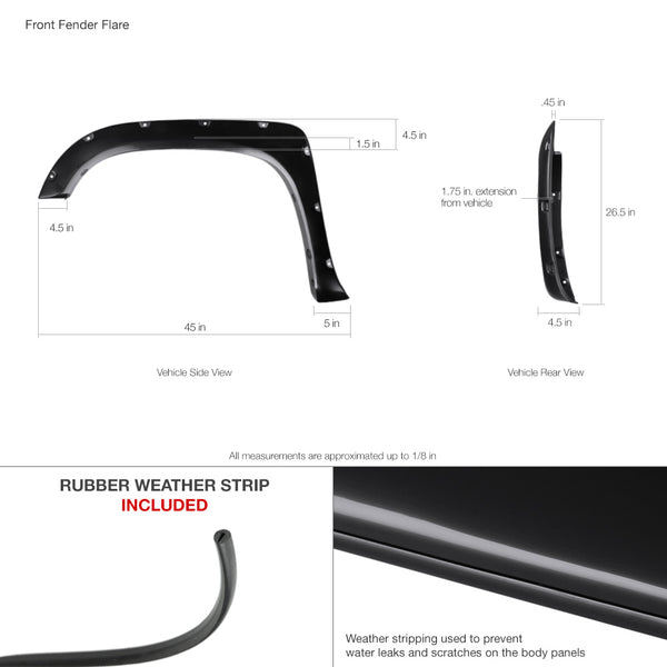 2014-2017 Toyota Tundra Fendor Flare