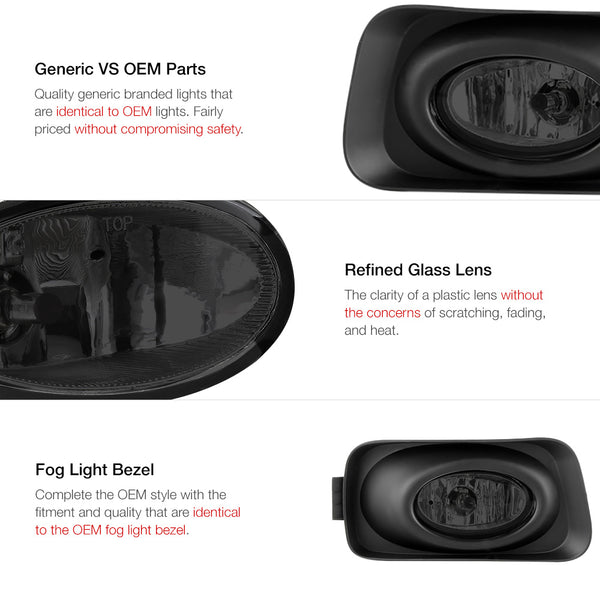 2004-2005 Acura TSX Smoked Fog Light