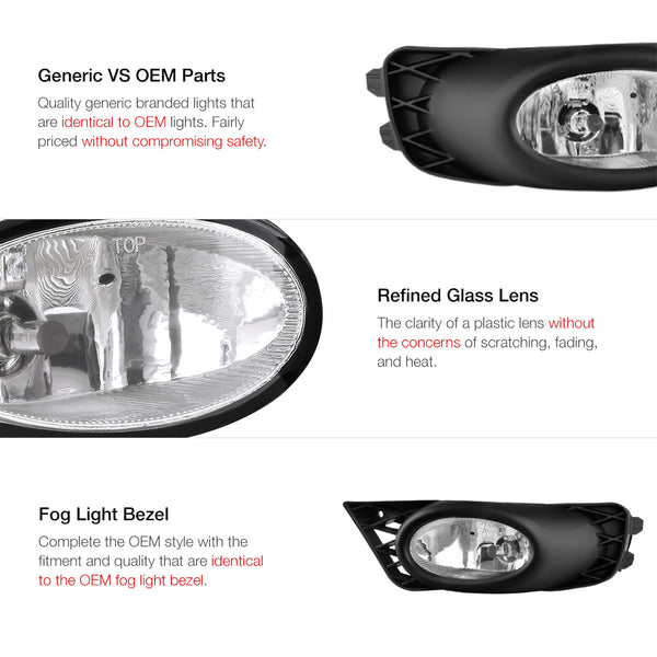 2009-2011 Honda Civic FA1 | FA4 | FA5 Chrome Fog Light