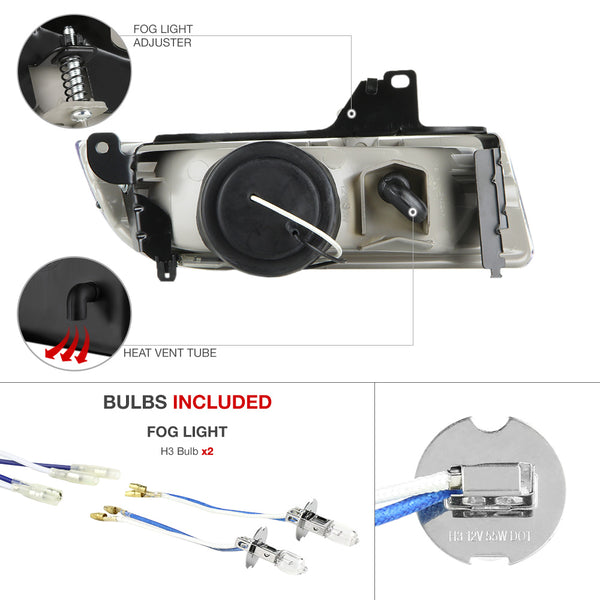 1997-2001 Honda Prelude BB6 | BB8 Chrome Fog Light