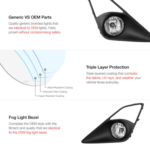 2013-2016 Scion FR-S Chrome Fog Light