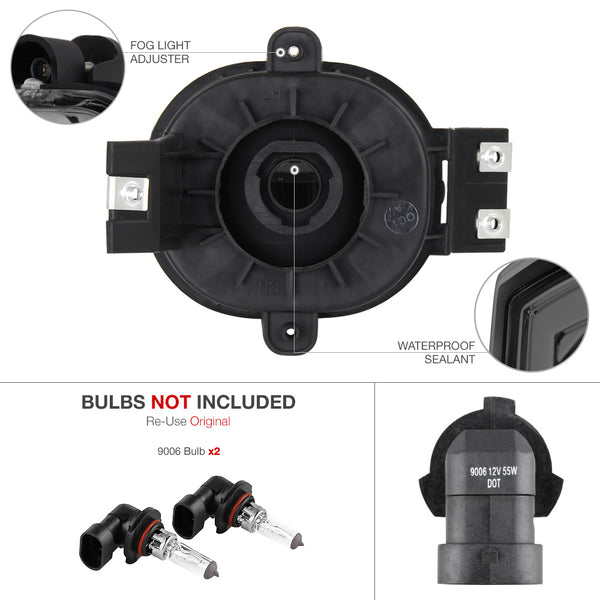 2002-2008 Dodge RAM 1500 Smoked Fog Light