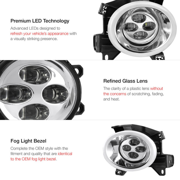 2013-2016 Nissan Pathfinder Chrome Fog Light