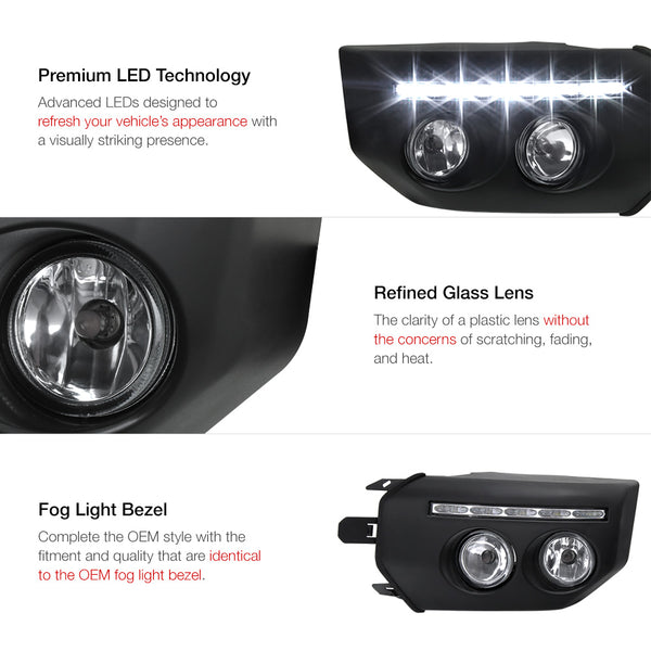 2007-2015 Toyota FJ Cruiser Black Fog Light