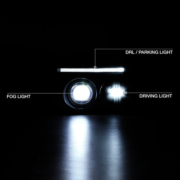 2007-2015 Toyota FJ Cruiser Dark Red Fog Light