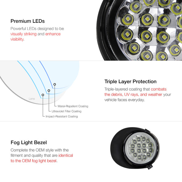 2004-2015 Nissan Titan Chrome Fog Light