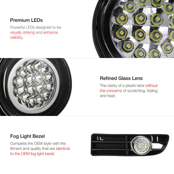 1999-2005 Volkswagen MK4 Jetta Chrome Fog Light