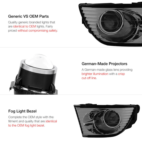 2001-2005 Lexus IS Series Smoked Fog Light