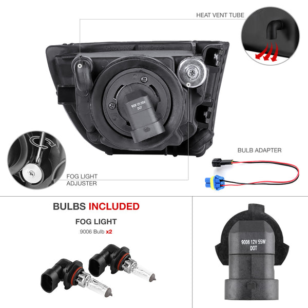 2001-2005 Lexus IS Series Smoked Fog Light