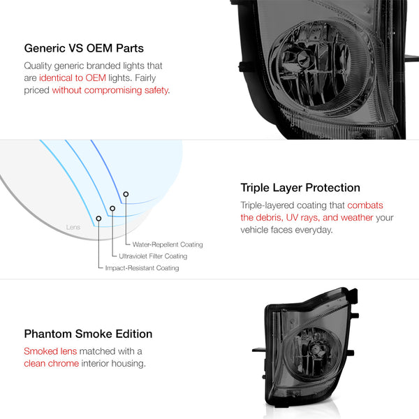 2006-2010 Lexus IS Series Smoked Fog Light