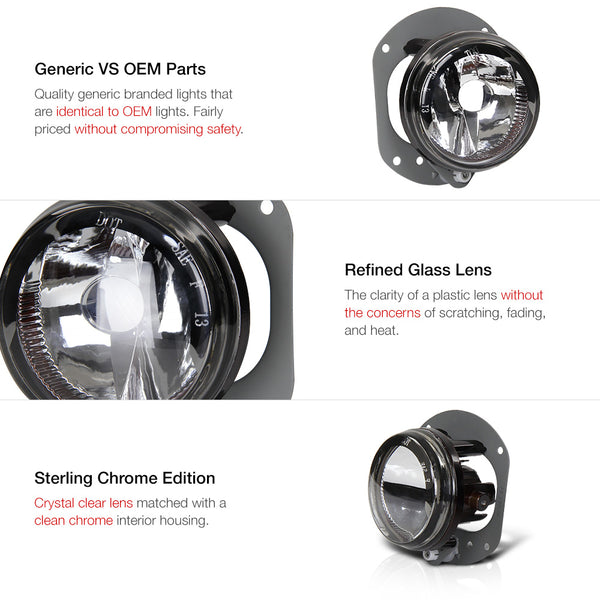 2008-2011 Mercedes-Benz W204 C-Class Chrome Fog Light
