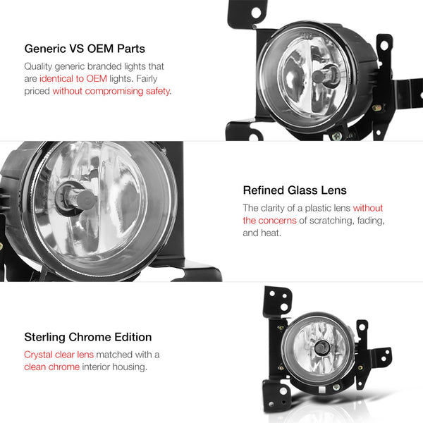 2014-2015 Mitsubishi Mirage Chrome Fog Light