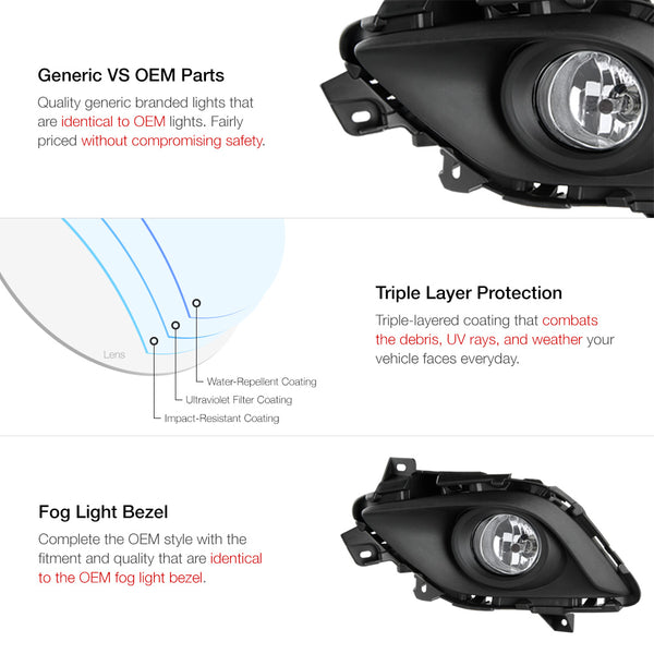 2014-2015 Mazda 6 Chrome Fog Light