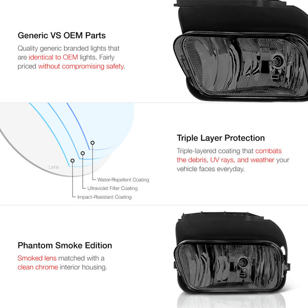 2003-2006 Chevrolet Silverado 1500 | 2500 | 3500 Smoked Fog Light