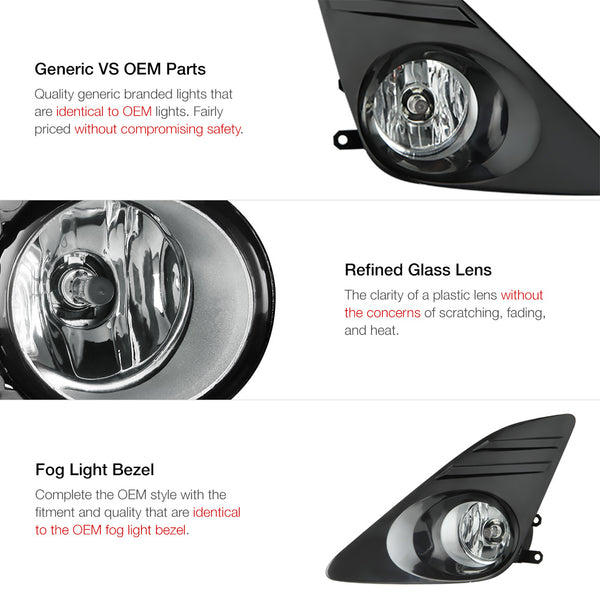 2012-2014 Toyota Camry Chrome Fog Light