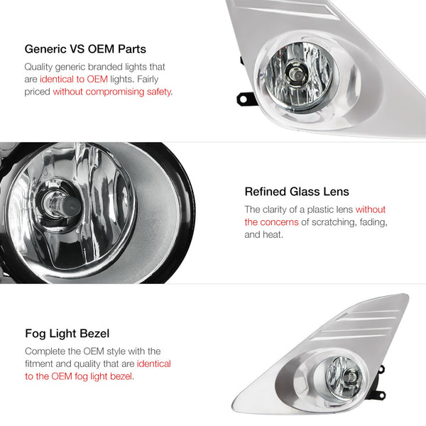2012-2014 Toyota Camry Chrome Fog Light