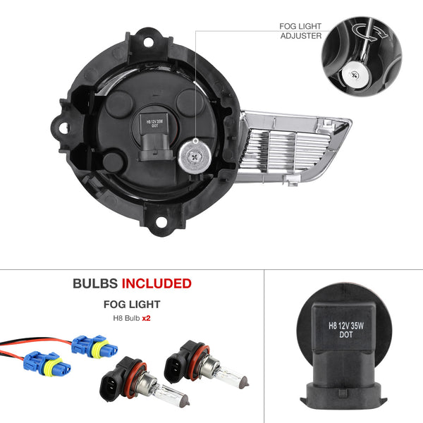 2008-2010 Toyota Highlander Chrome Fog Light
