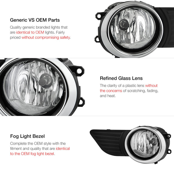 2011-2016 Toyota Sienna Chrome Fog Light