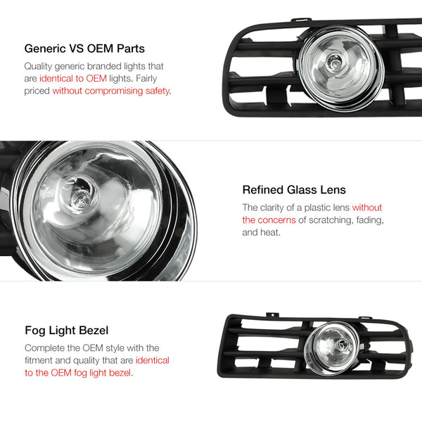 1999-2004 Volkswagen MK4 Golf Chrome Fog Light