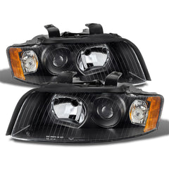 2002-2005 Audi A4 Black Headlight