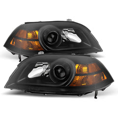 2004-2006 Acura MDX Black Headlight
