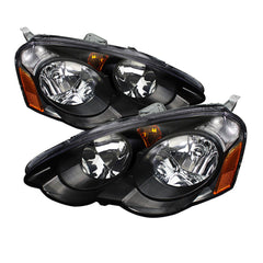 2002-2004 Acura RSX Black Headlight