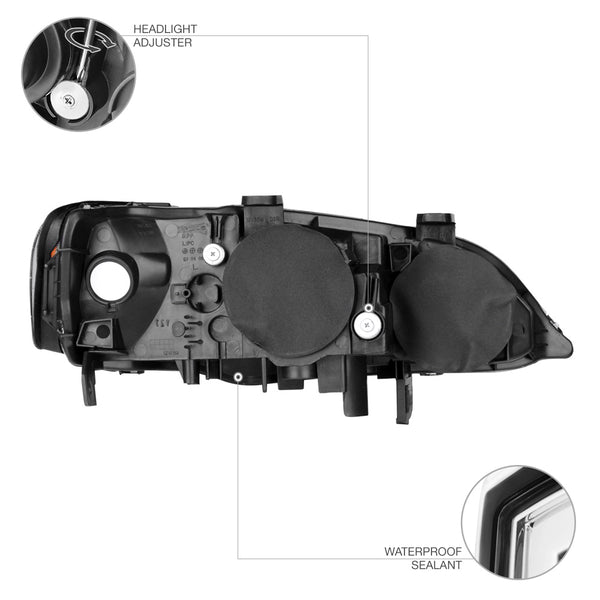 1999-2001 Acura TL Chrome Headlight