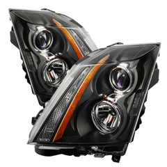 2008-2013 Cadillac CTS Black Headlight