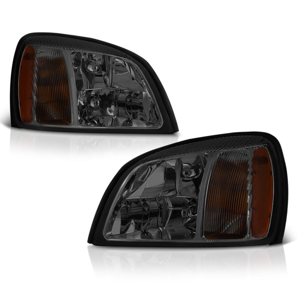 2000-2005 Cadillac Deville Smoked Headlight
