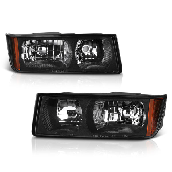 2002-2006 Chevrolet Avalanche 1500 | 2500 Black Headlight